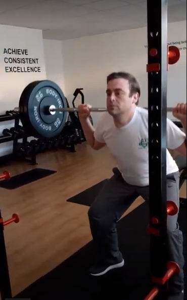 Personal trainer Maynooth Barbell backsquat